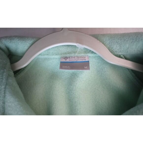 Columbia WL6439 Women's Sz M Mint Green Benton Springs Full Zip Fleece Jacket - Picture 3 of 9